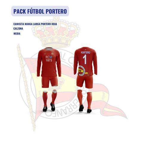 PACK FÚTBOL PORTERO RCM