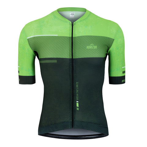 MAILLOT ROUTE BYSSAU M/CORTA VELOCE VERT - COUPE SLIM