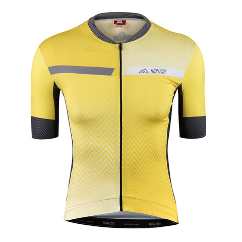 LYDER ROAD M/SHORT CHRONO YELLOW JERSEY – SLIM FIT