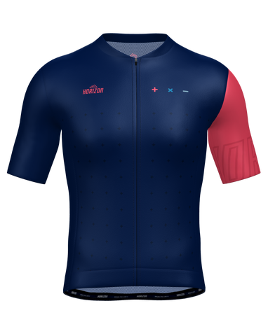 MAILLOT LYDER ROAD M/COURT BLU NOTTE - COUPE REGULIER